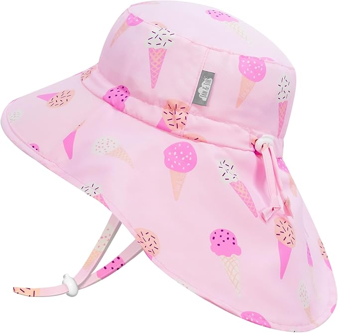 JAN & JUL Summer Adventure – Sombreros de sol de ala ancha 50+ UPF de secado rápido para niños