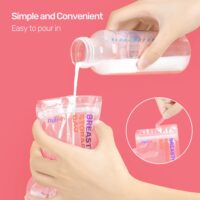 Nuliie 120 bolsas de almacenamiento de leche materna, bolsas de almacenamiento de leche materna de 8 onzas, sin BPA, bolsas de almacenamiento de leche con boquilla para verter para amamantar - Image 4